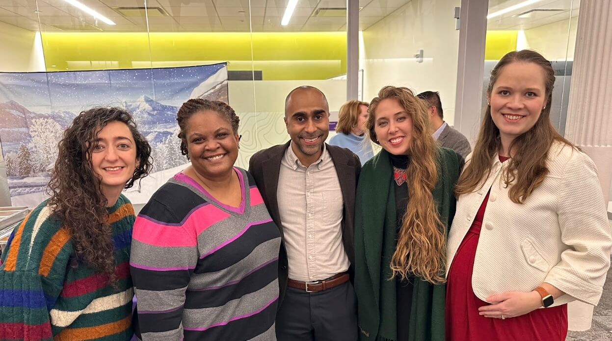 Members of the CASJPH team: Saba Rouhani, Melody Goodman, Adolfo Cuevas, Brennan Rhodes-Bratton, and Anna-Michelle McSorley